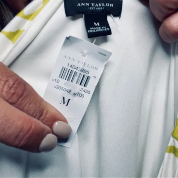 NWT Anne Taylor tropical print midi dress size m - Picture 6 of 6